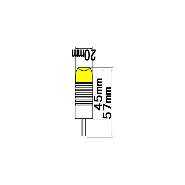 3W COB G4 LED AC85-265V Crystal Light 